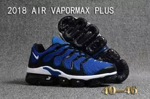 nike air vapormax plus hommes casual chaussures blue white